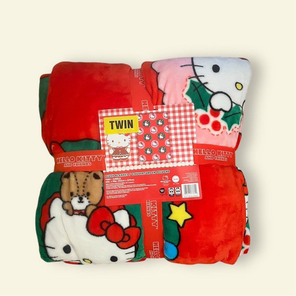 Hello kitty Christmas blanket